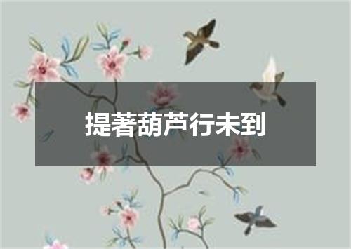 提著葫芦行未到