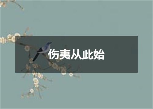 伤夷从此始