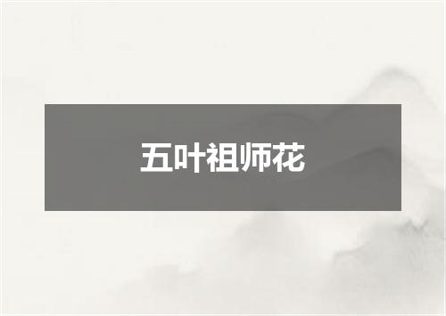 五叶祖师花