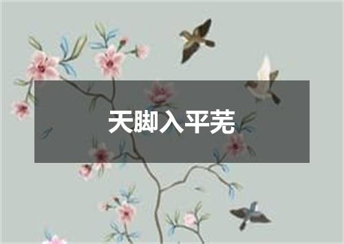 天脚入平芜