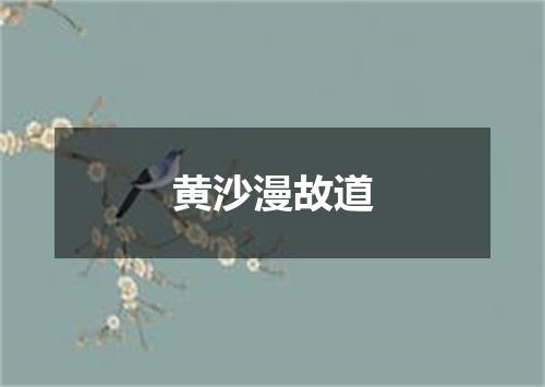 黄沙漫故道