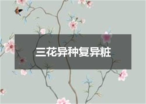 三花异种复异粧