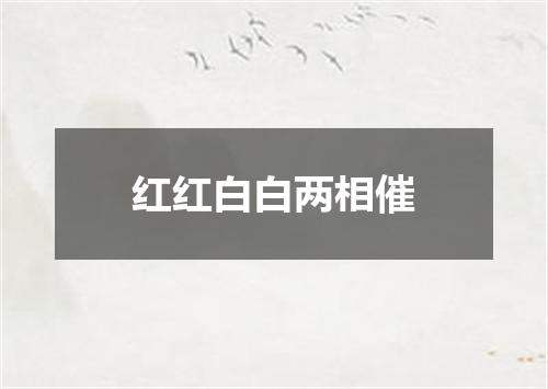 红红白白两相催