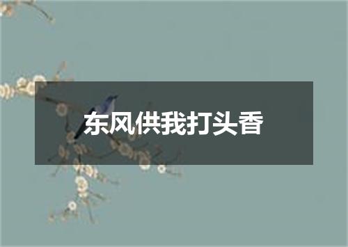 东风供我打头香