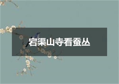 宕渠山寺看蚕丛