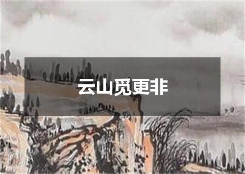 云山觅更非