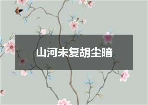 山河未复胡尘暗