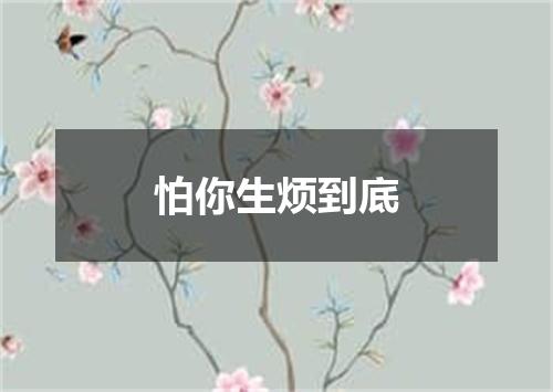 怕你生烦到底