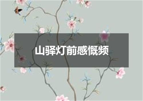 山驿灯前感慨频