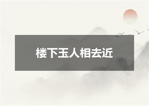 楼下玉人相去近