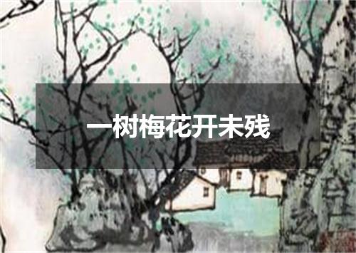 一树梅花开未残