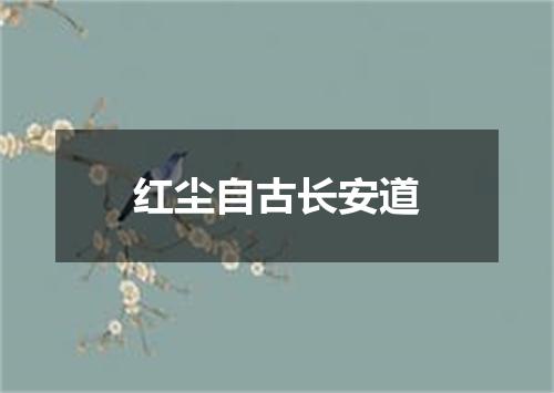 红尘自古长安道