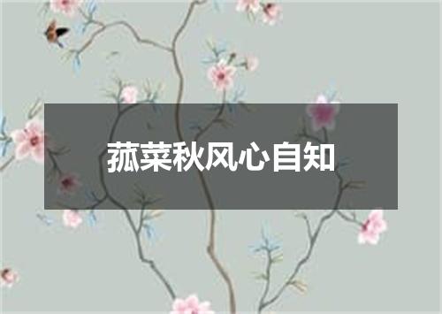 菰菜秋风心自知