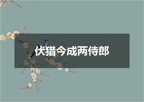 伏猎今成两侍郎