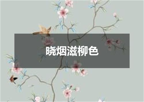 晓烟滋柳色