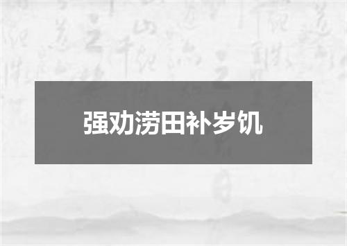 强劝涝田补岁饥