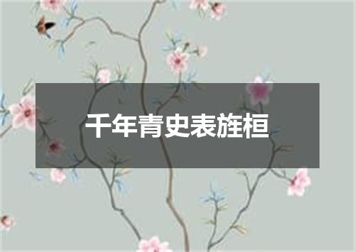 千年青史表旌桓