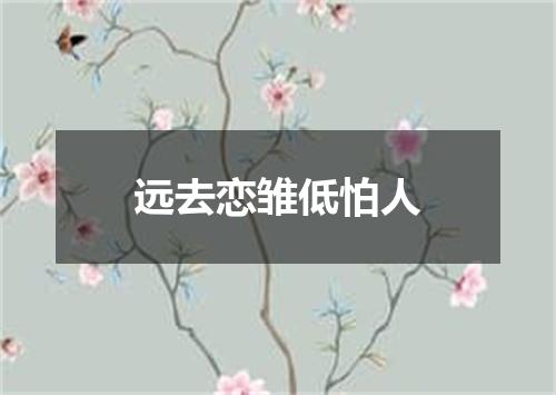 远去恋雏低怕人