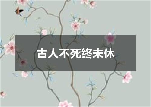 古人不死终未休