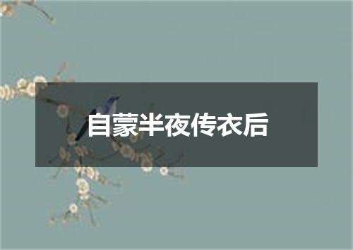 自蒙半夜传衣后