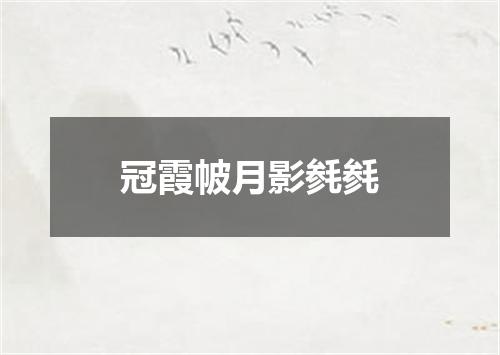 冠霞帔月影毵毵