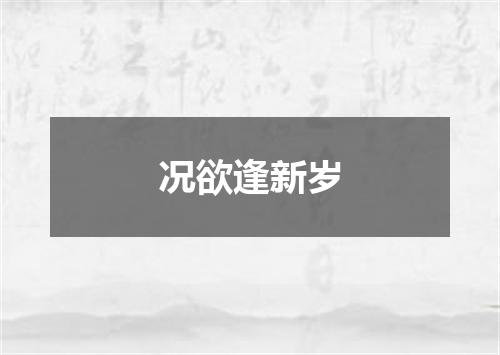 况欲逢新岁