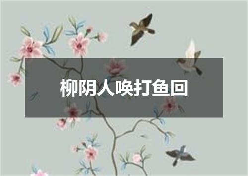 柳阴人唤打鱼回