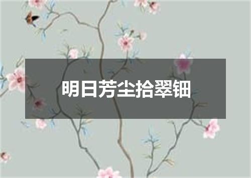 明日芳尘拾翠钿