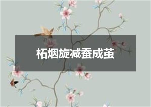 柘烟旋减蚕成茧