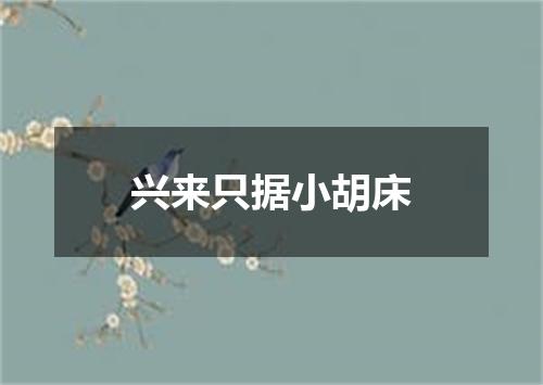 兴来只据小胡床