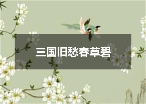 三国旧愁春草碧