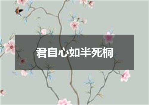 君自心如半死桐