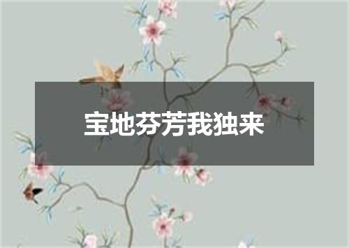 宝地芬芳我独来