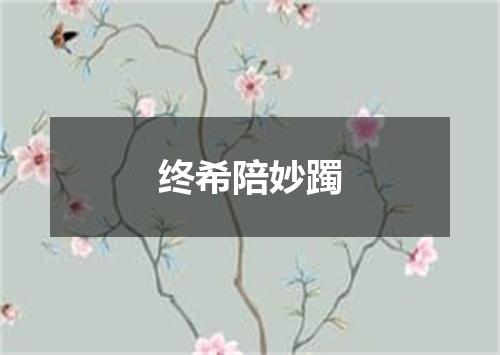 终希陪妙躅