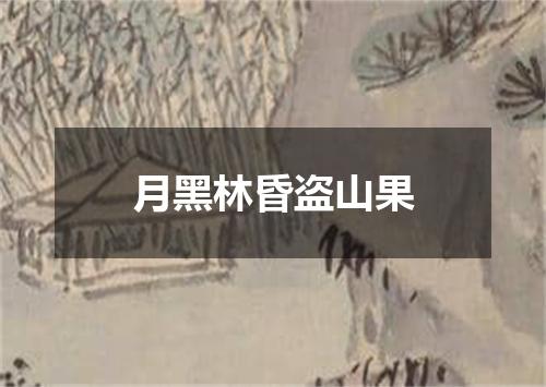 月黑林昏盗山果