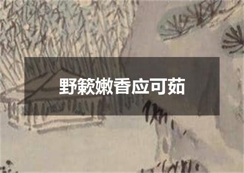 野簌嫩香应可茹