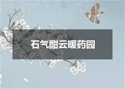 石气酣云暖药园