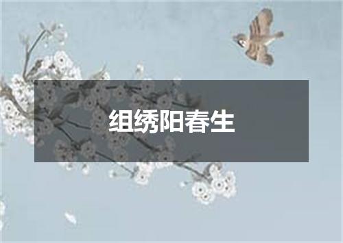 组绣阳春生