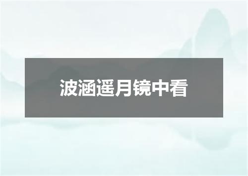 波涵遥月镜中看