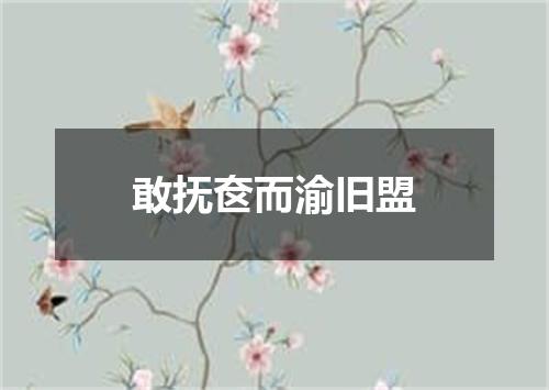 敢抚奁而渝旧盟