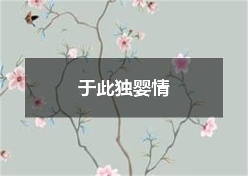 于此独婴情