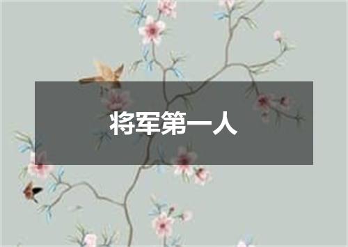 将军第一人