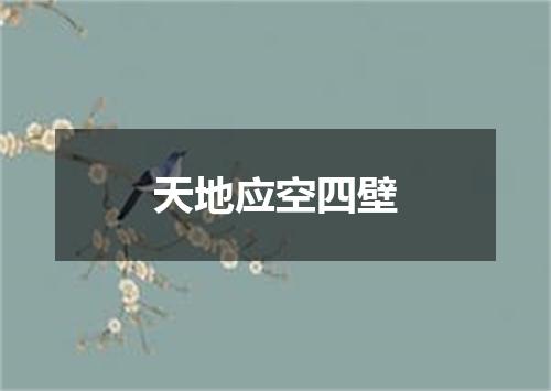 天地应空四壁