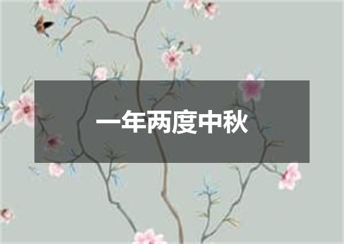 一年两度中秋