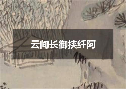 云间长御挟纤阿