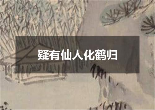 疑有仙人化鹤归