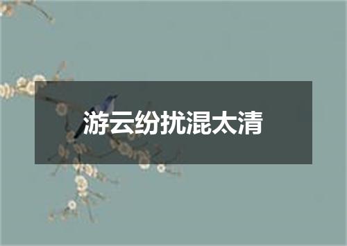 游云纷扰混太清