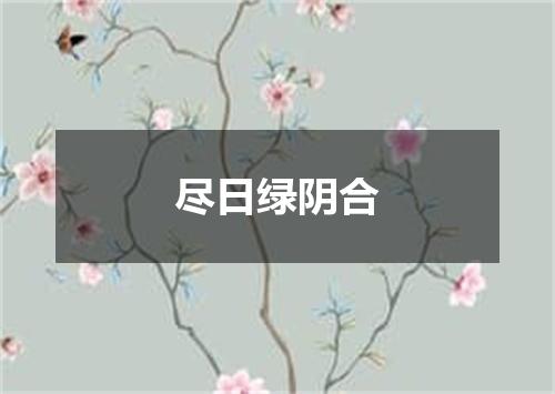 尽日绿阴合