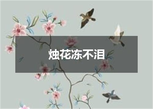 烛花冻不泪