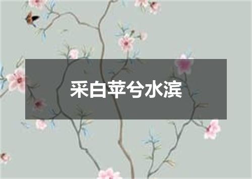 采白苹兮水滨